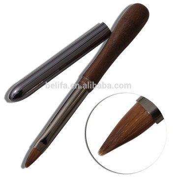 New design animal hair lip brush high quality makeup lip brush with cover