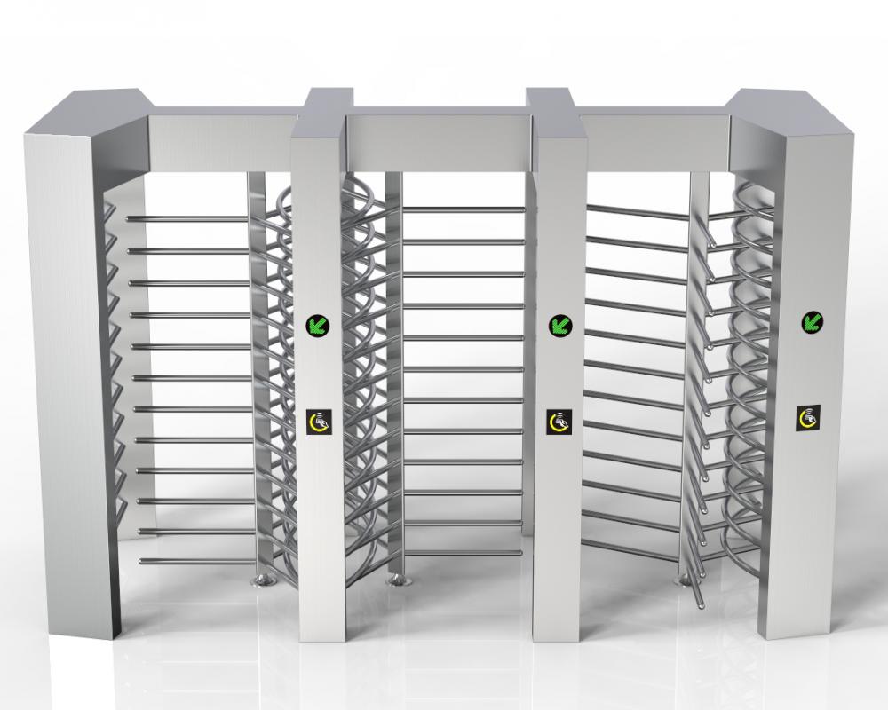 Pedestrian Full Height Turnstile Gate For Airport