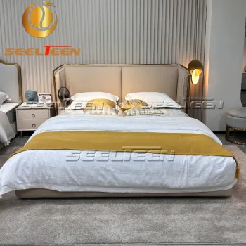 Modern King Bedroom Furniture Set with Full Size Double Storage