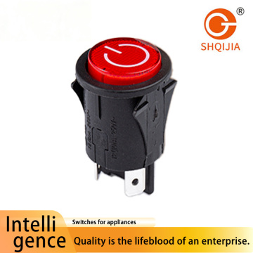 Interruptor pulsador iluminado de alta corriente y servicio pesado