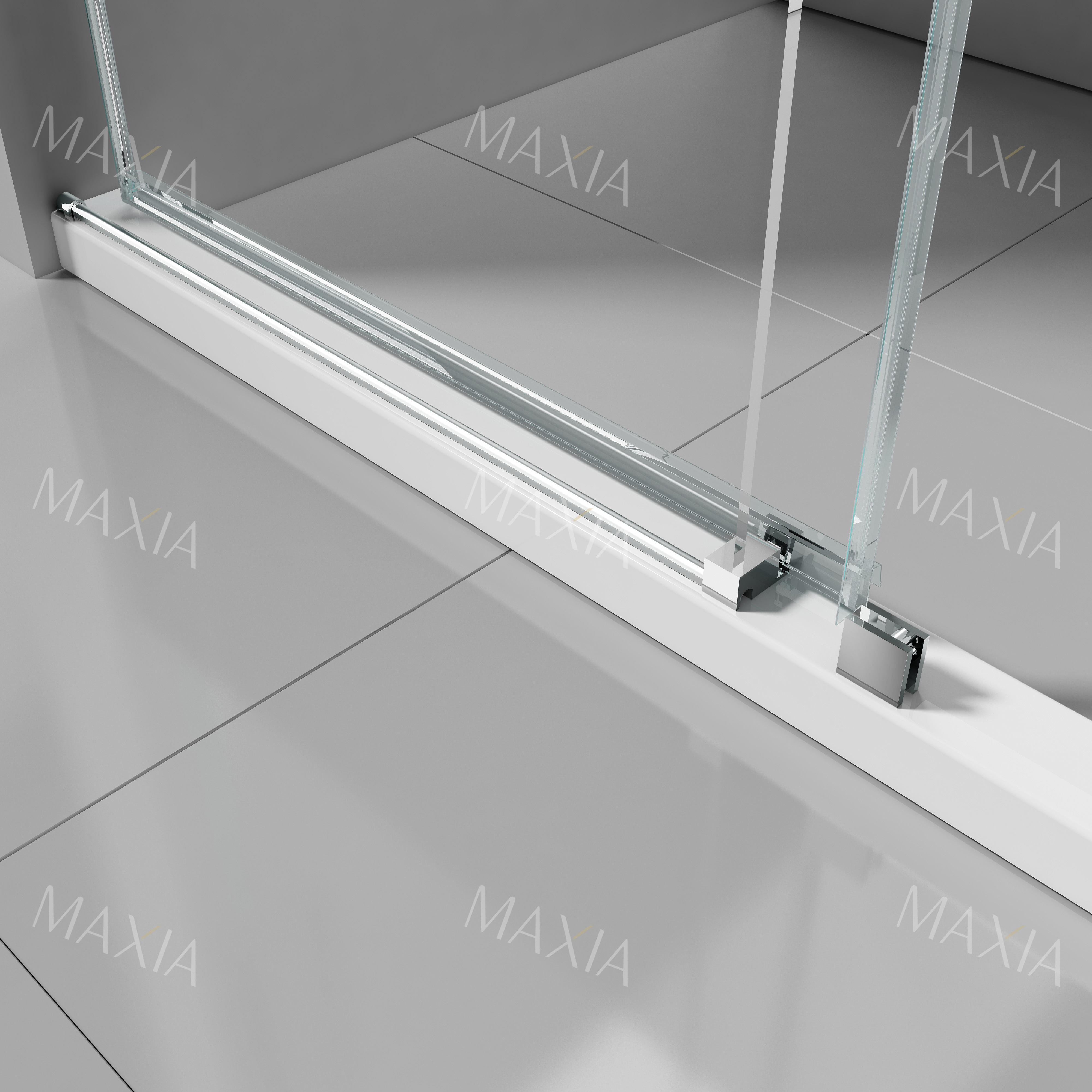 Черная квадратная масляная душевая комната