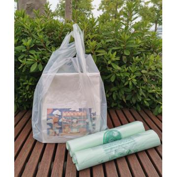 Компостируемые биоразлагаемые пластиковые сумки для футболок