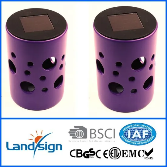 High performance solar ceramic charged vase made by Cixi