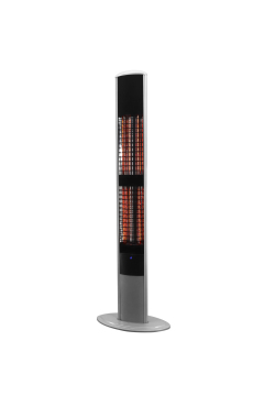Standing Electric Infrared Carbon Tube Heater 1800W with LED Lamp for Garden