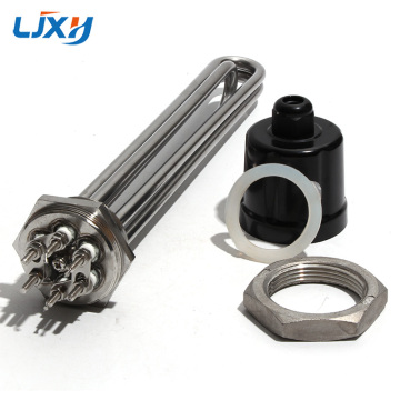 LJXH 304SS สิบ 4.5 กิโลวัตต์องค์ประกอบความร้อนสำหรับเครื่องทำน้ำอุ่น DN40