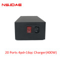 400W 20 ports 4pd + 16qc Charger