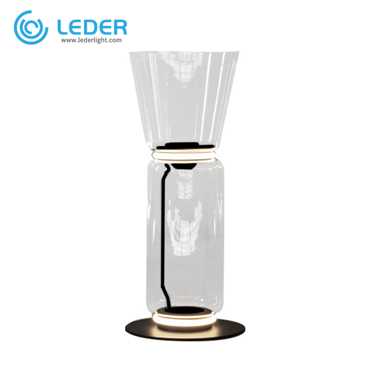 مصابيح طاولة السرير المستديرة الشفافة LEDER