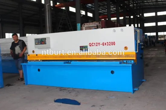 QC12Y-6x2500 hydraulic swing beam sheet metal shearing machine