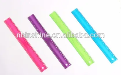 Colorful plastic ruler,school stationery