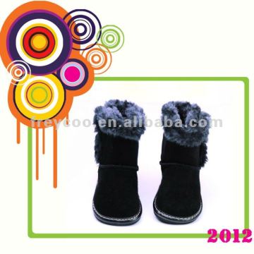 100% Genuine Fashion children boots PB-6072BK