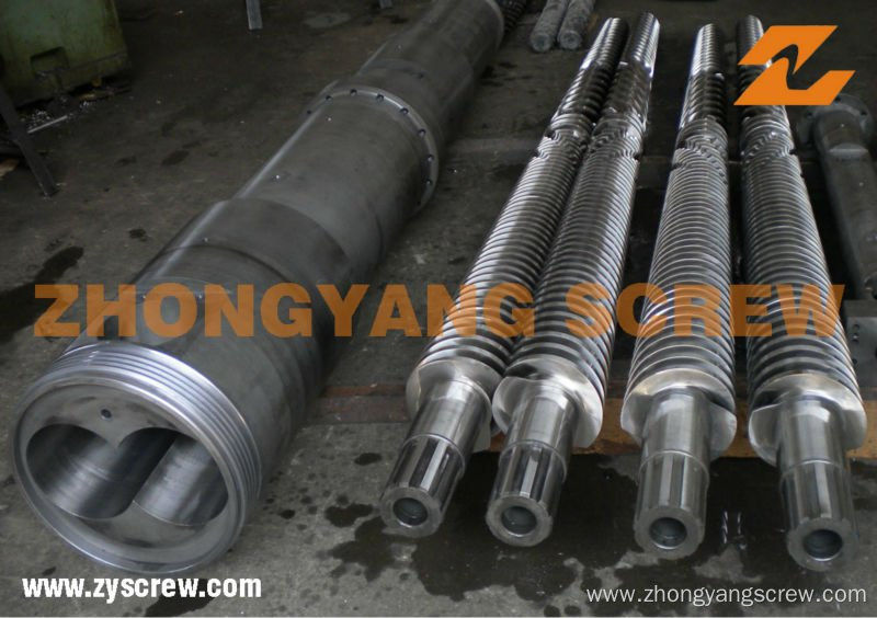 Long Working Life for Recycled PVC Bimetallic Conical Twin Screw and Barrel