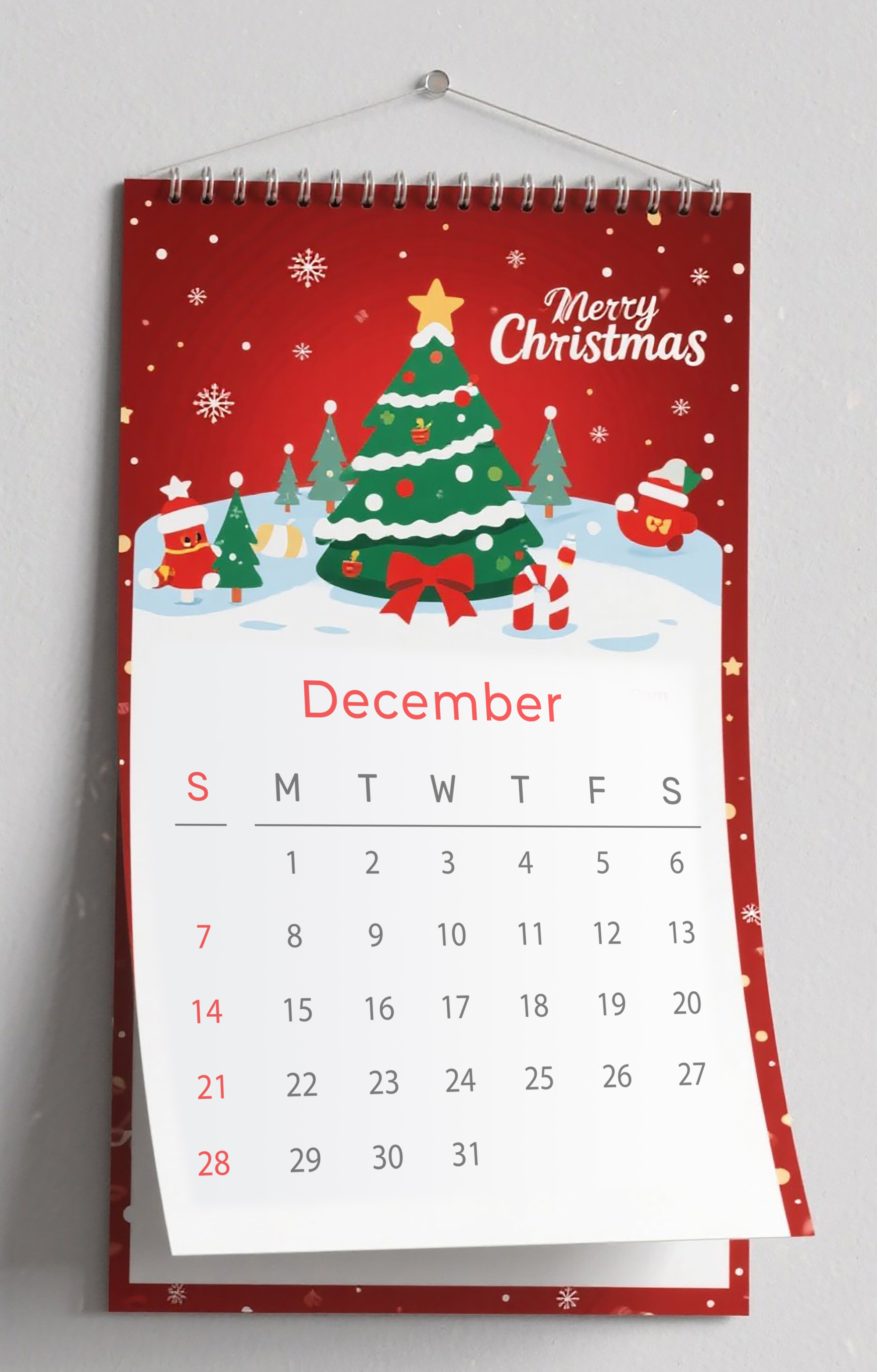 Festive Christmas Calendar Gift for Holiday Joy