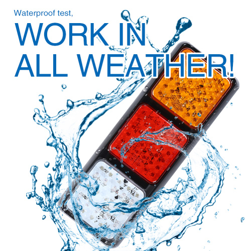 12 વી 75 એલઇડી રીઅર પૂંછડી લાઇટ બ્રેક ટર્ન સિગ્નલ રિવર્સ લેમ્પ ફિટ કાર/ટ્રેલર/ટ્રક