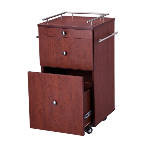 Salon Tool Storage Cabinet with Wheels