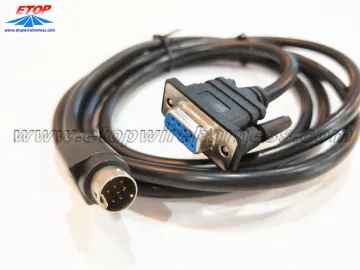 9PIN male DIN to D-sub9 female connector cable