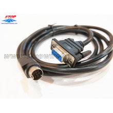 D-sub to DIN connector cable assembly