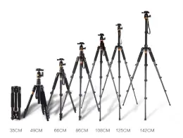 Aluminum stable camera tripod with panoramic damping ballhead