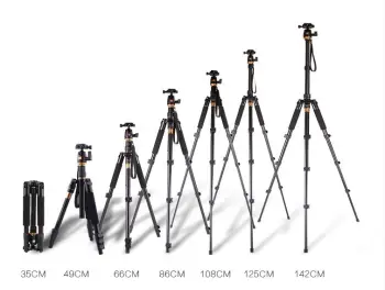 Aluminum stable camera tripod with panoramic damping ballhead