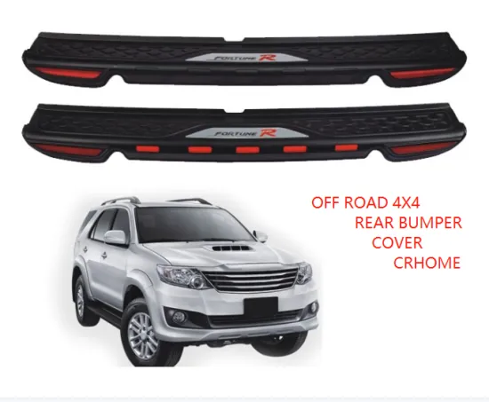 Chrome Trim Rear Bumper Cover for Toyota Fortuner 2012-2014