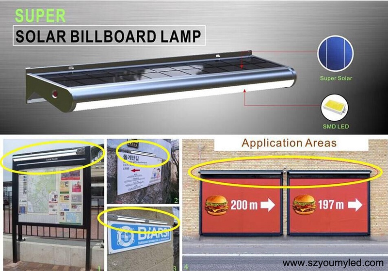 Solar Led Sign Wall Light 120cm