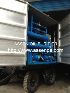 outdoor type high vacuum transformer oil filtration plant