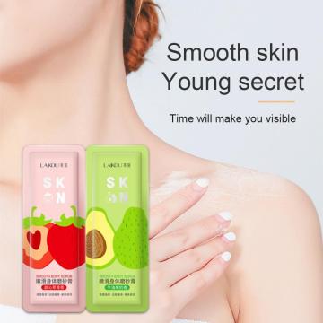 3ml*2 Lycome Shea Strawberry Body Scrub Exfoliating Acne Treatment Scrub Care Cream Body Whitening Body Skin Pore Cream A2U8