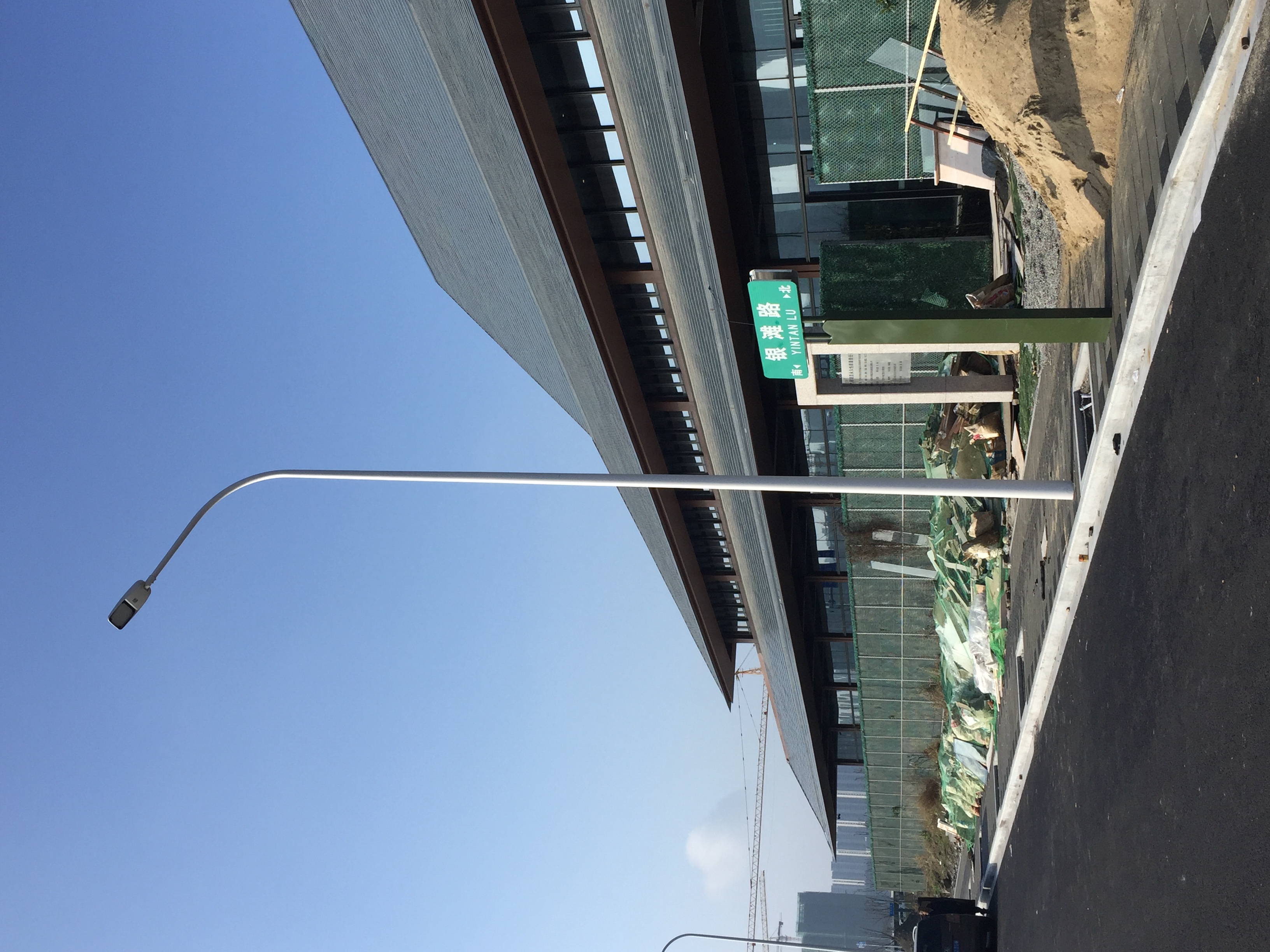 Hot-dip steel pole aluminum street light pole