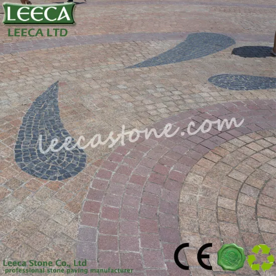 Fish pattern granite mesh paving stone