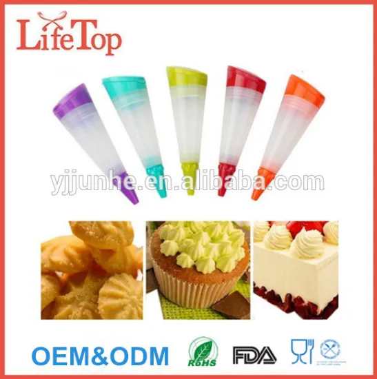 Colorful Silicone Cake Decorating Pen Kit Tool Pack of 5