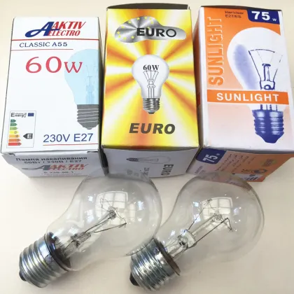 Clear Incandescent Bulbs: B22 E27 150W 200W