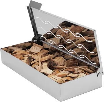 Stainless Steel BBQ Spice Smoker Box for Gas and Charcoal Grills