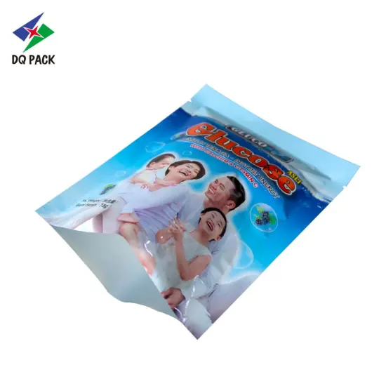Doypack food stand up zipper pouch