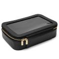 Translucent pvc suede inside Vacation Bathroom Carry case