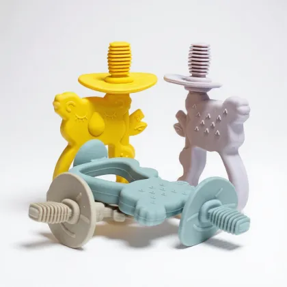 Koala 2in1 Silicone Teether Baby Toothbrush Soothing Relief