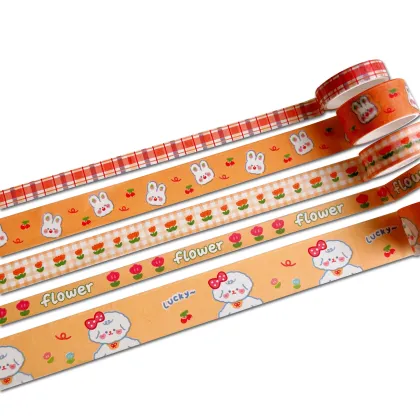 Custom Printed Lovely Handbook Decoration Masking Washi Tape for Gifts