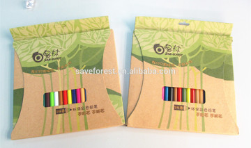 Glitter colour pencils made in China drawing pencil