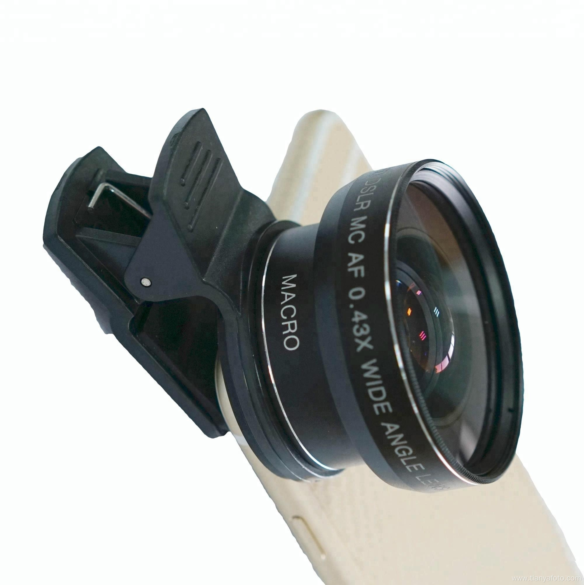 0.43X phone photography dslr lenses for mobile smartphone