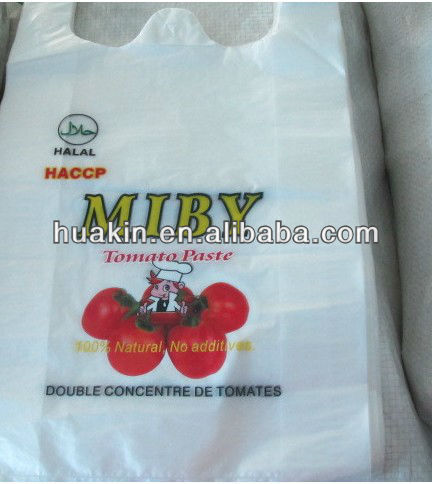 plastic/ poly /PE t shirt bags with printing