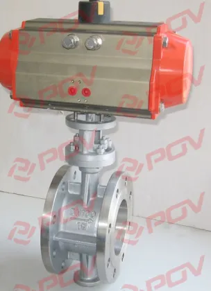 Hard metal eccentric flange wafer pneumatic STL sealing butterfly valve