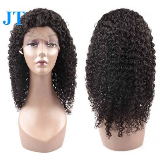 Hot Selling Virgin Human Hair Kinky Curly Lace Wig Short Wig For Black Women