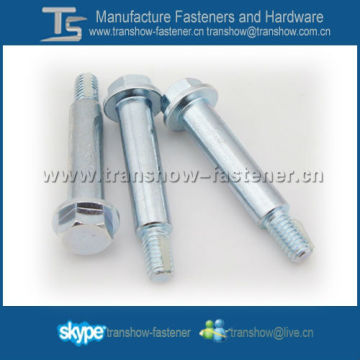 hex flange head nylon lock bolt