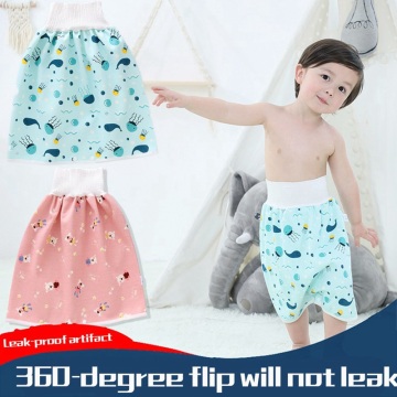 Waterproof Baby Diaper Skirt Leak-proof Urinary Cotton Washable Diaper Pocket High Waist Infant Kids Traning Pants Diaper Shorts