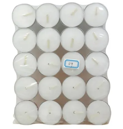 white tea light candles