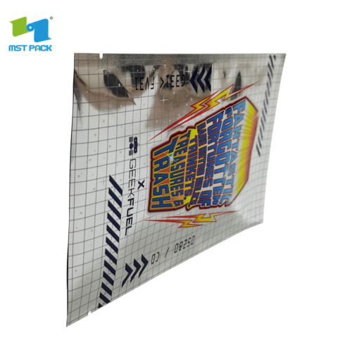 custom print flat barrier resealable pouches