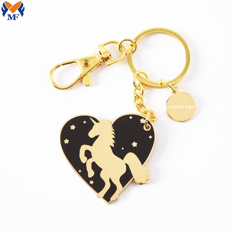 Unicorn Enamel Keyring Jpg