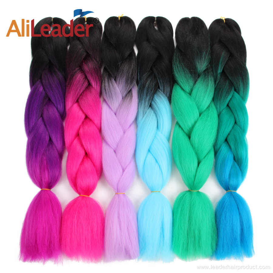 100G Synthetic Hair Bulk Ombre Jumbo Braid Hair