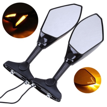 Factory Direct Sales Motorcycle Side Rearview Mirror with LED Turn Signal for Honda CBF/CBR/CBR600F/F3