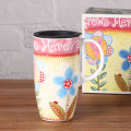 Magnesia Latte flower Travel Mug