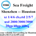 Shenzhen Professinal Ocean Freight Services de para Houston