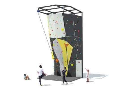 Indoor Entertainment Climbing Wall Amusement Park Equipment